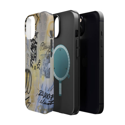 MagSafe "golden glacier" airbrush iPhone case