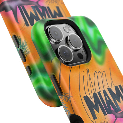 MagSafe "miami, fl" Airbrush iPhone Hülle