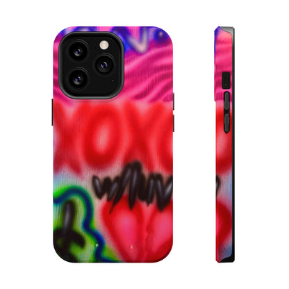 MagSafe Airbrush-iPhone-Hülle „with luv, xoxo“