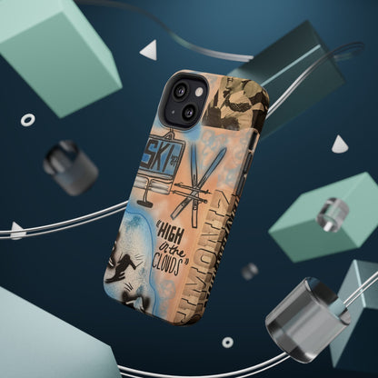 MagSafe „high in the clouds“ Airbrush iPhone Hülle