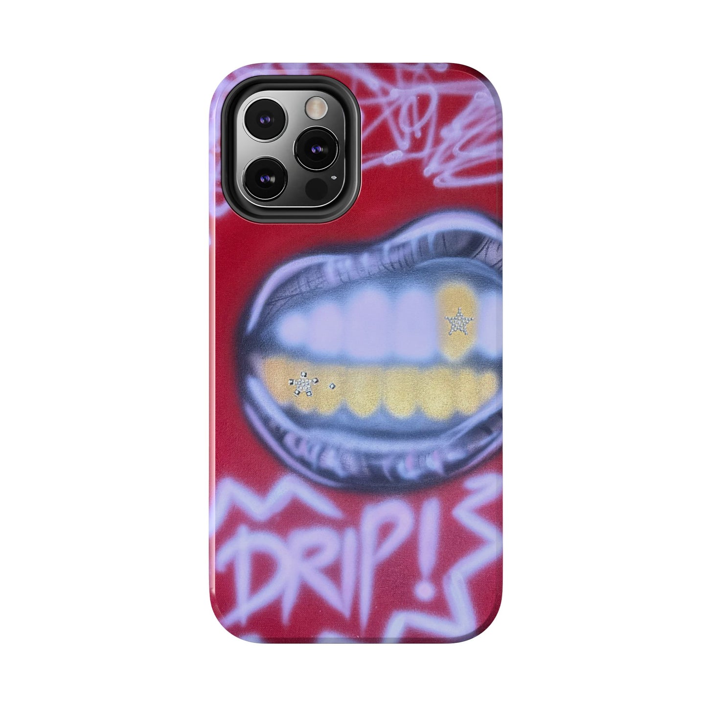 "tooth drip" airbrush iPhone case
