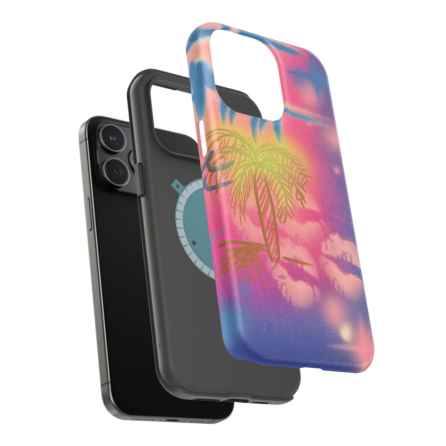 MagSafe "glowy night" airbrush iPhone case