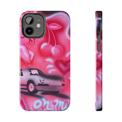 "on her way" airbrush iPhone case