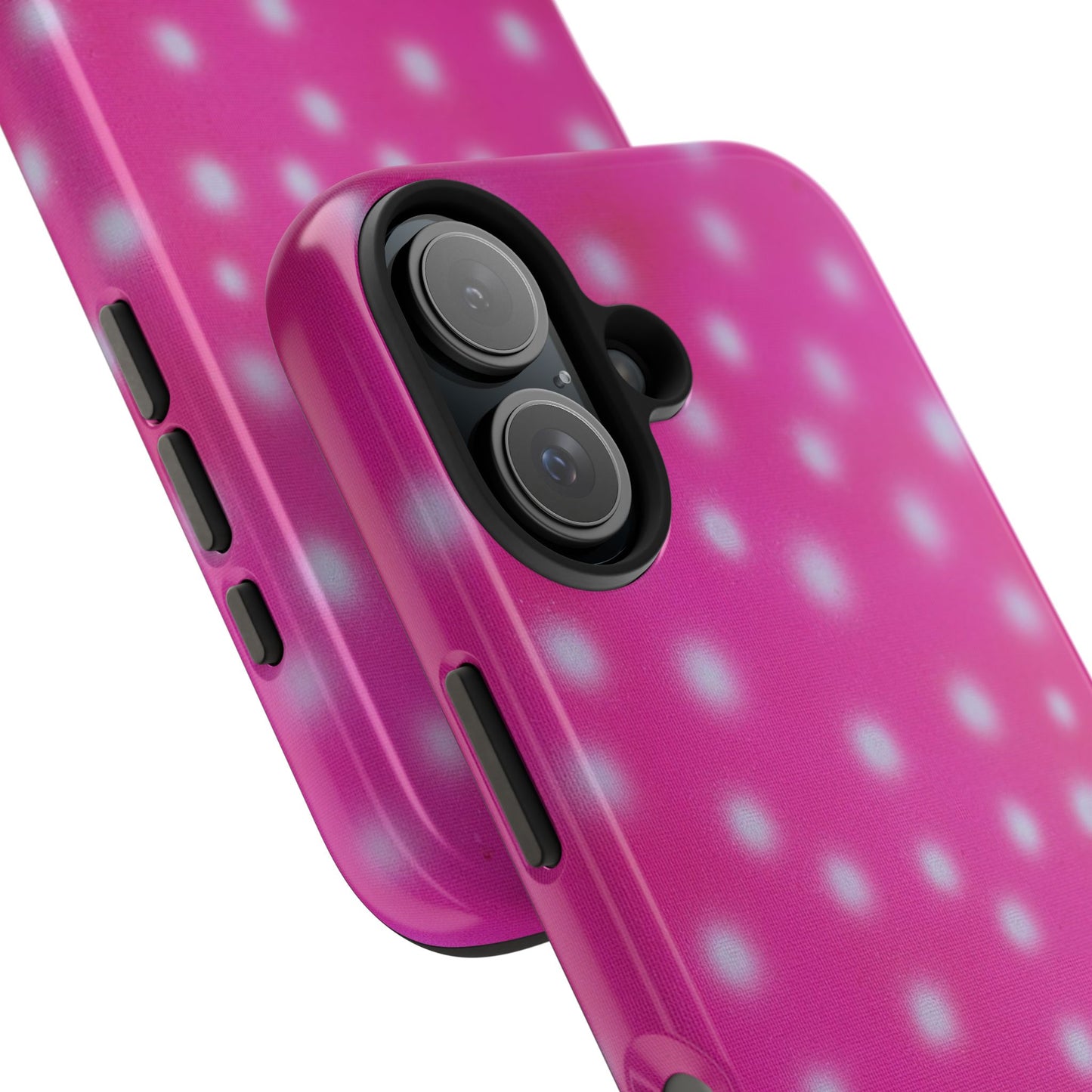 "bubblegum polka dot" airbrush iPhone case