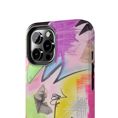 "pastel static" airbrush iPhone case