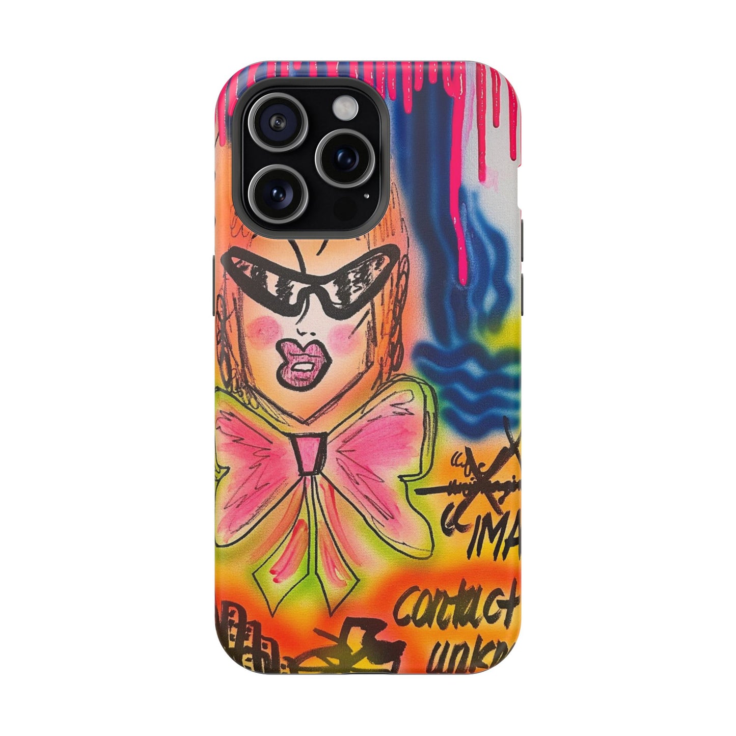 MagSafe „Kontakt unbekannt“ Airbrush iPhone Hülle