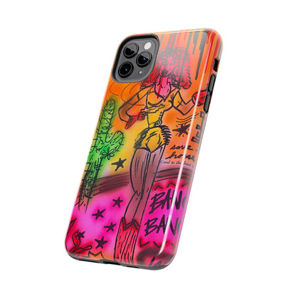 "wild, wild west" airbrush iPhone case