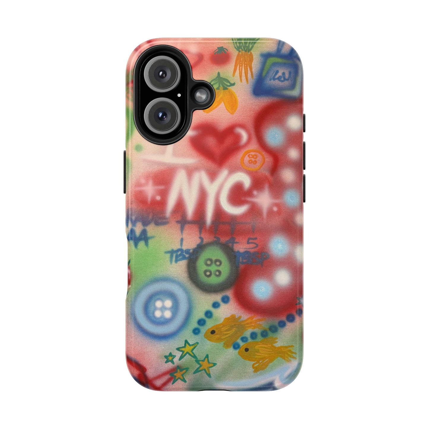 "i <3 NYC" airbrush iPhone case