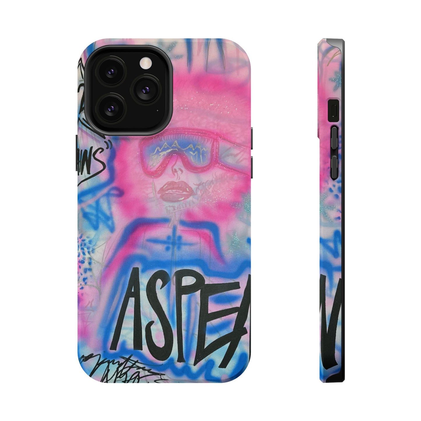 MagSafe "aspen aspirations" airbrush iPhone case