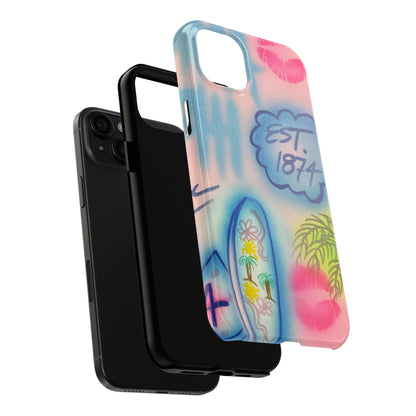 "in the wave" airbrush iPhone case