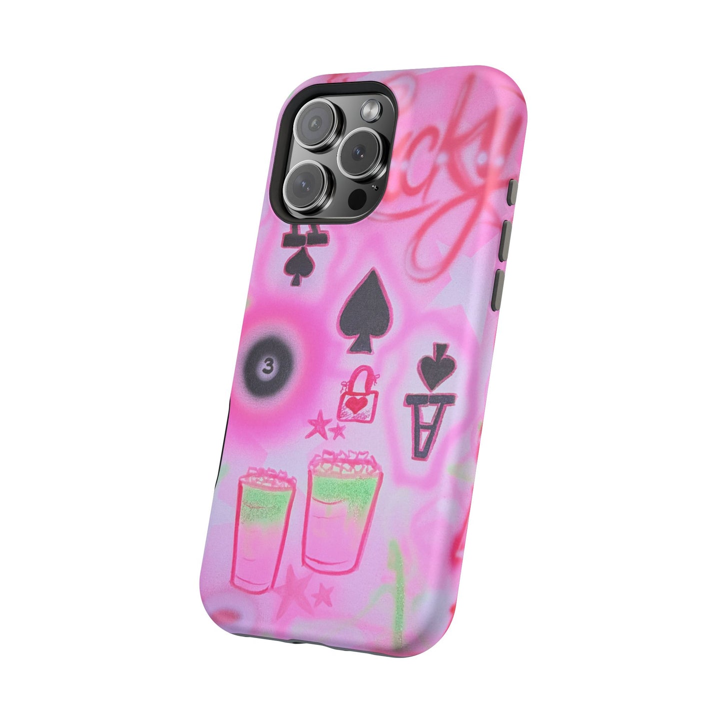 MagSafe "lucky ace" airbrush iPhone case