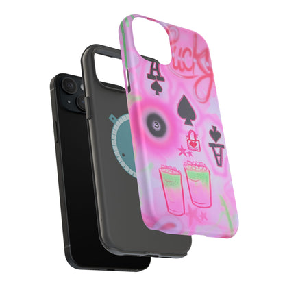 MagSafe "lucky ace" airbrush iPhone case