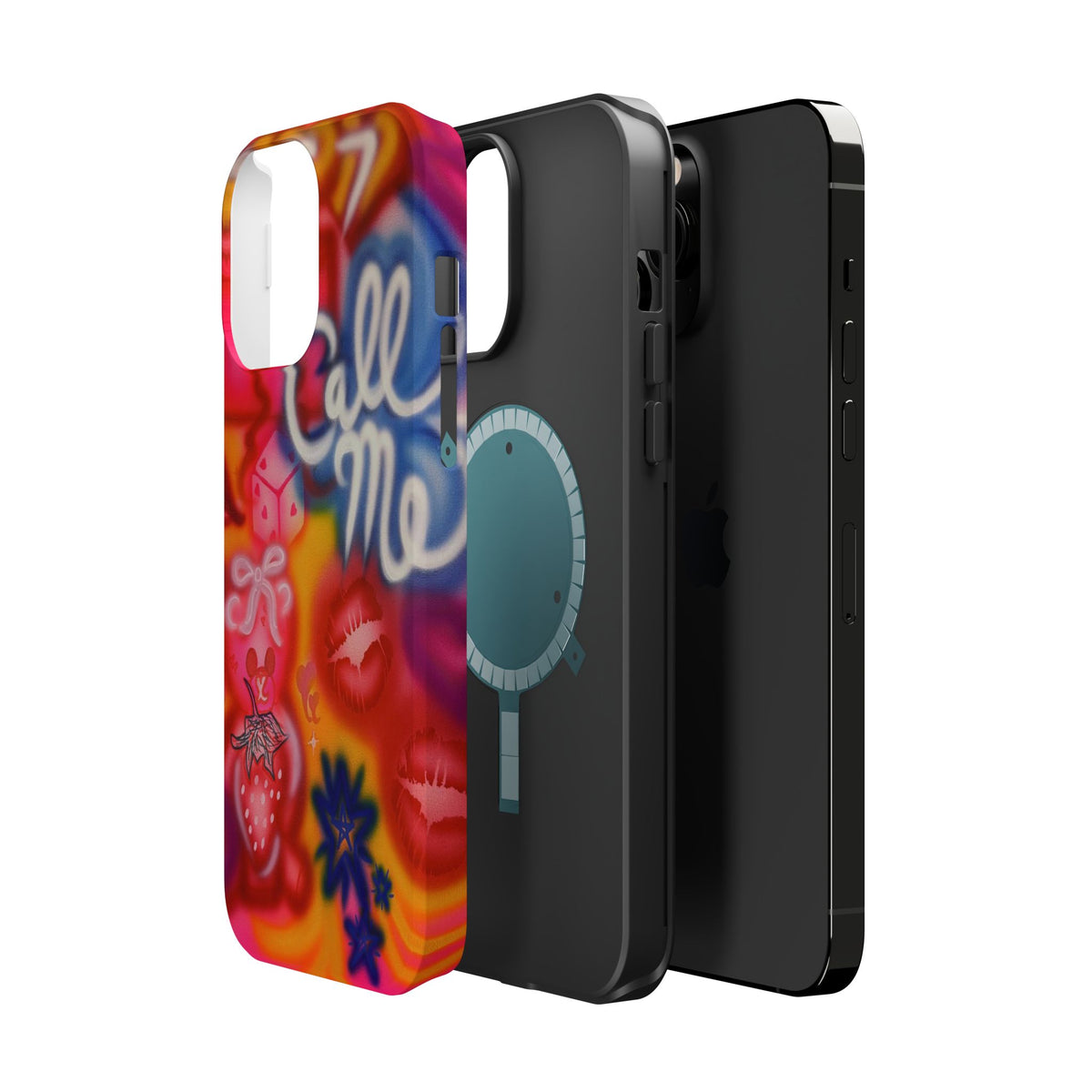 MagSafe "CALL ME!" airbrush iPhone case