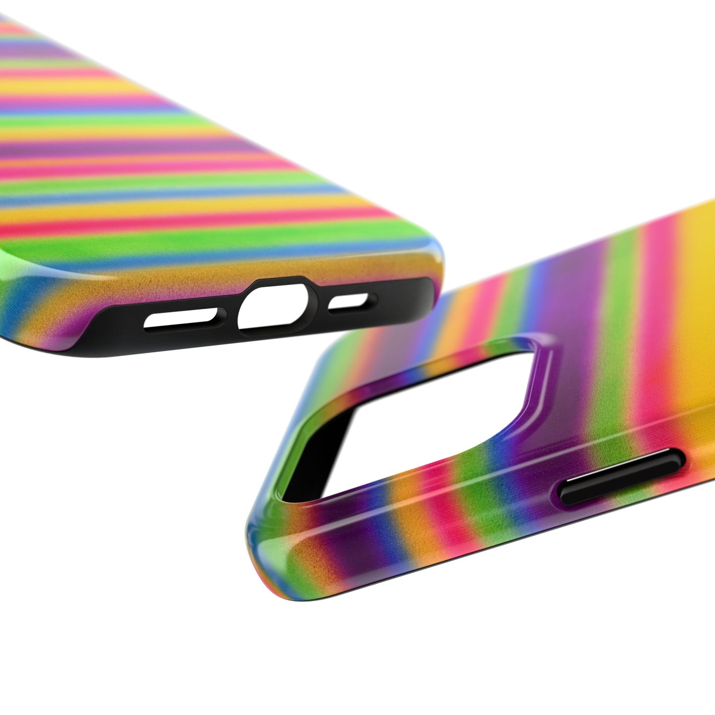 "colorful stripes" airbrush iPhone case