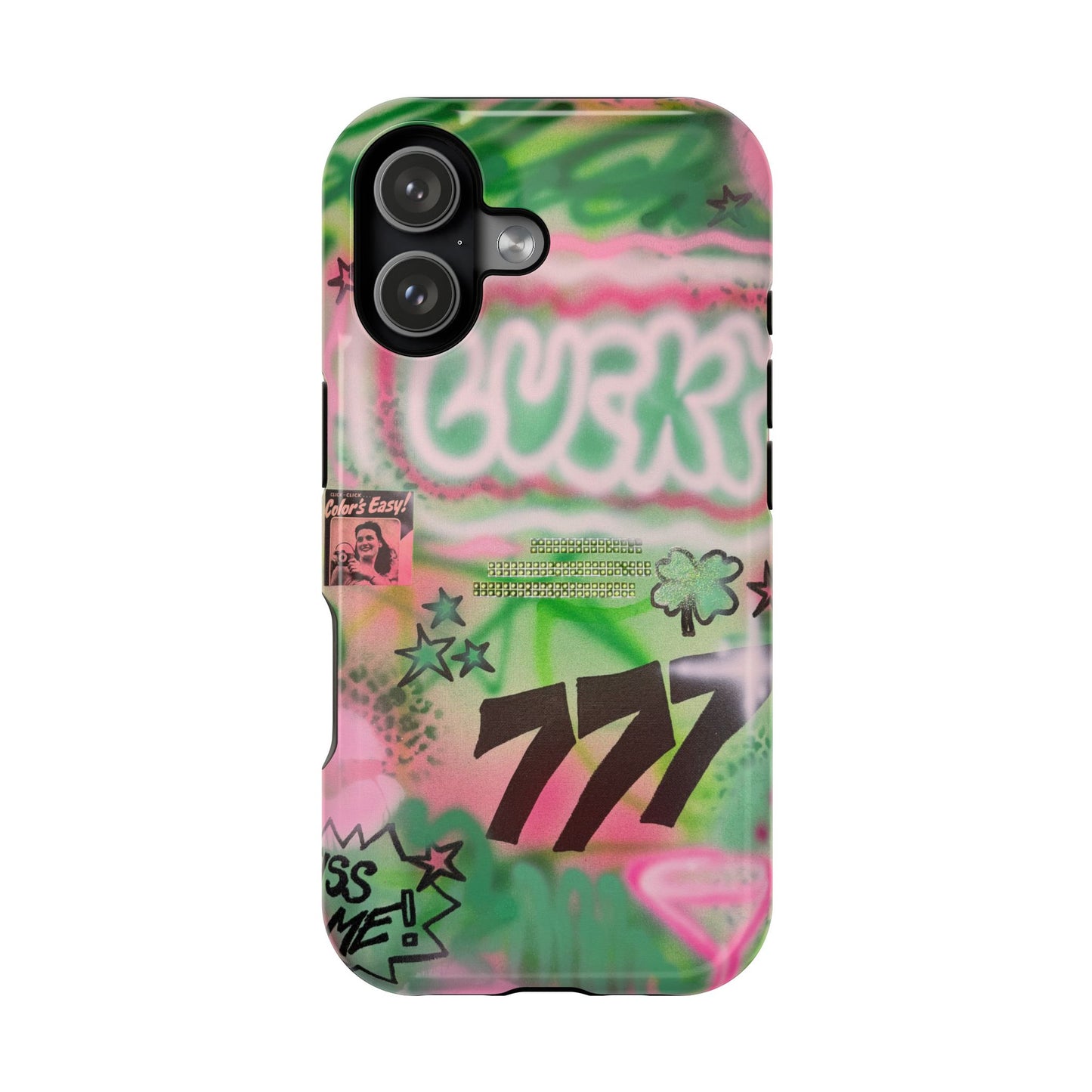 MagSafe "so lucky" airbrush iPhone case