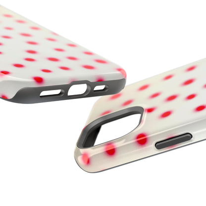 MagSafe "vanilla cherry polka dot" airbrush iPhone case