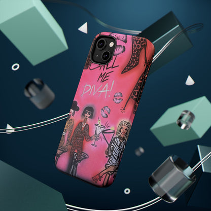MagSafe "party diva" airbrush iPhone case