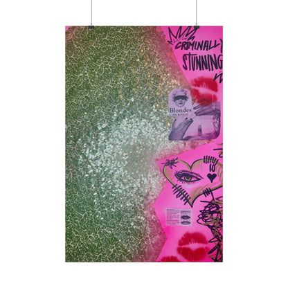 "glitter gloss" airbrush rolled print