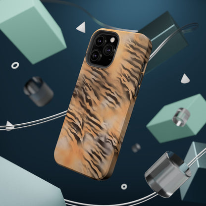 MagSafe "neutral tiger" airbrush iPhone case