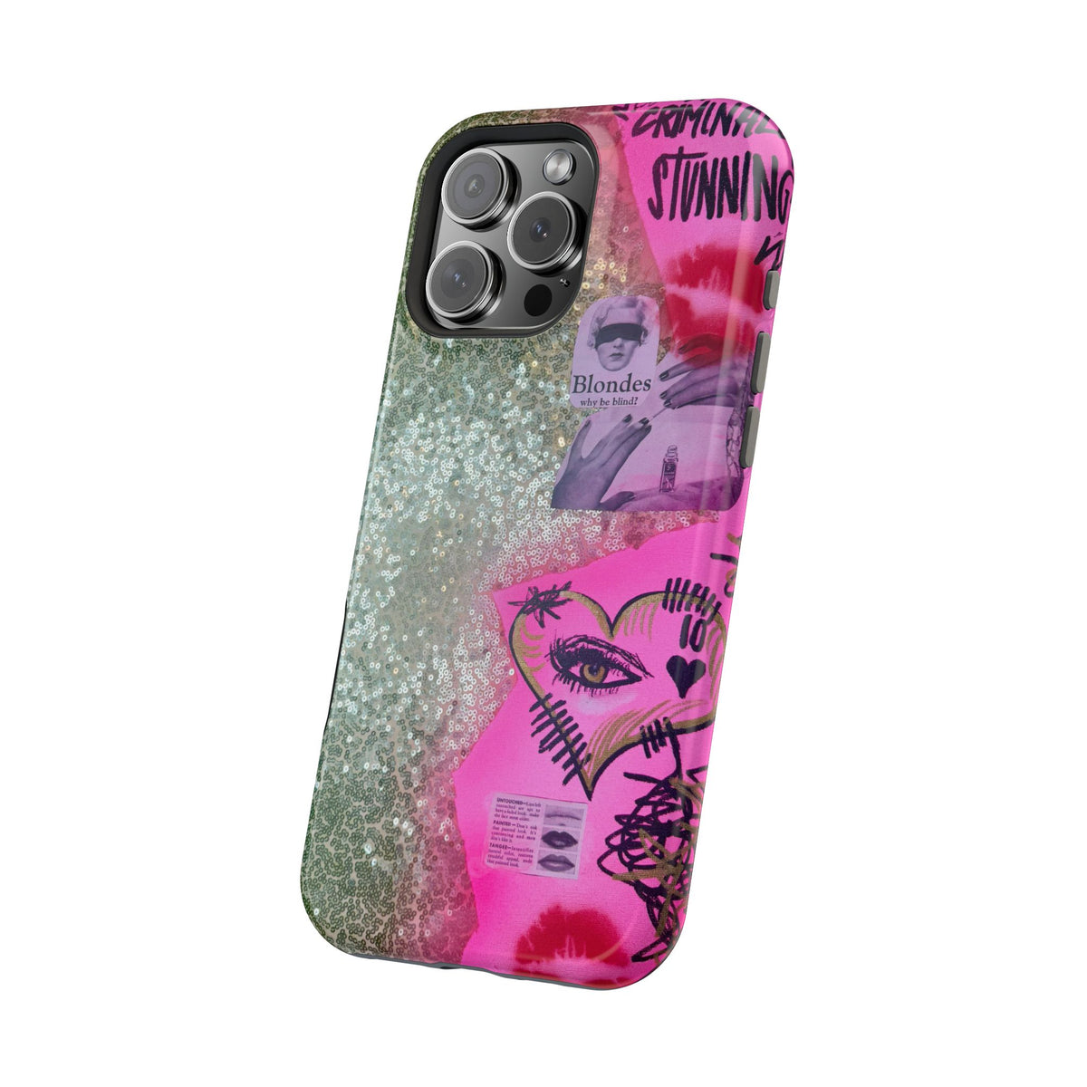 MagSafe "glitter gloss" airbrush iPhone case