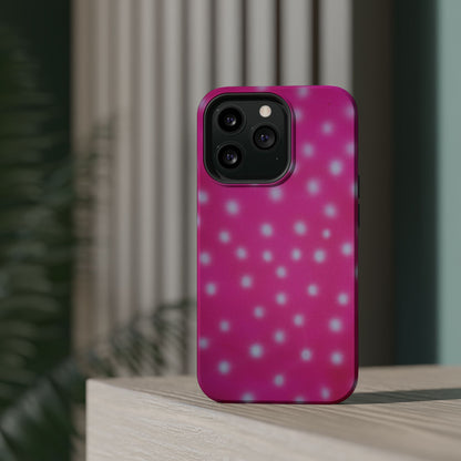MagSafe "bubblegum polka dot" airbrush iPhone case