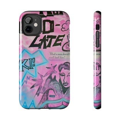 "avant le ski" airbrush iPhone case