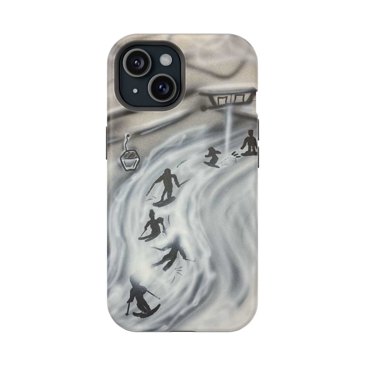 MagSafe "arctic avalanche" airbrush iPhone case