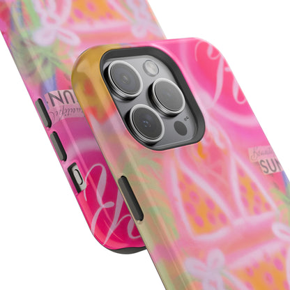 MagSafe "santa monica strawberry" airbrush iPhone case