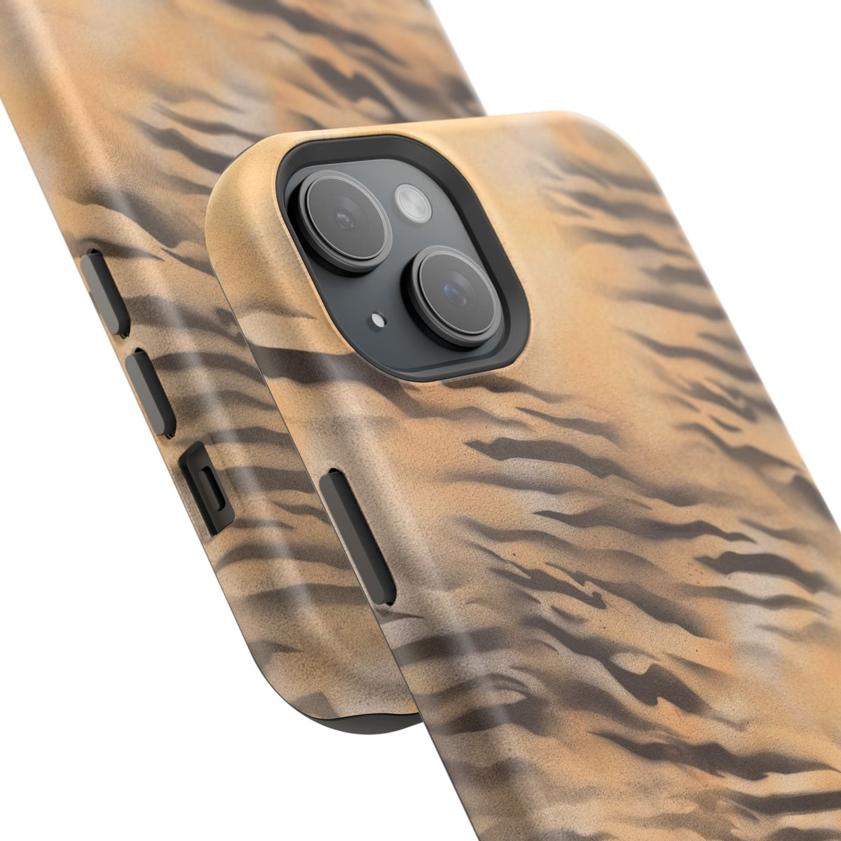 MagSafe "neutral tiger" airbrush iPhone case