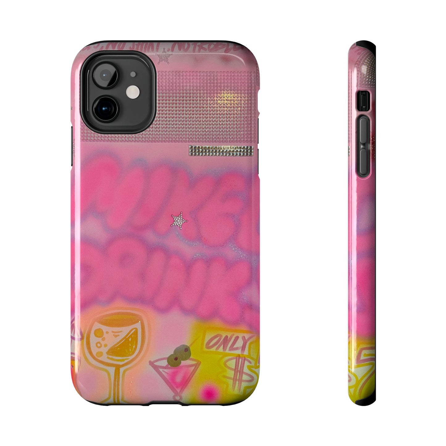 "mixed drinks" airbrush iPhone case