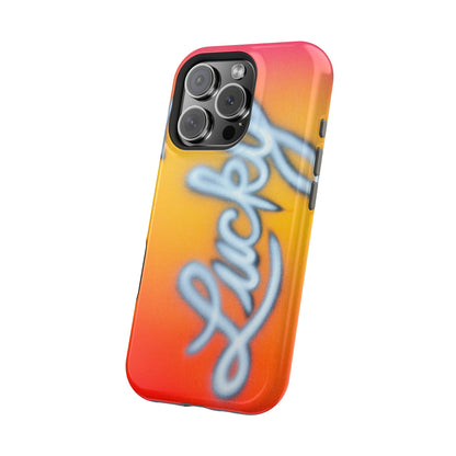 MagSafe "lucky" airbrush iPhone case