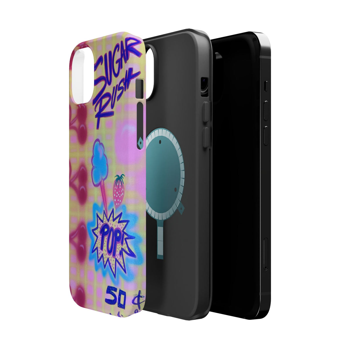 MagSafe "sugar rush" airbrush iPhone case