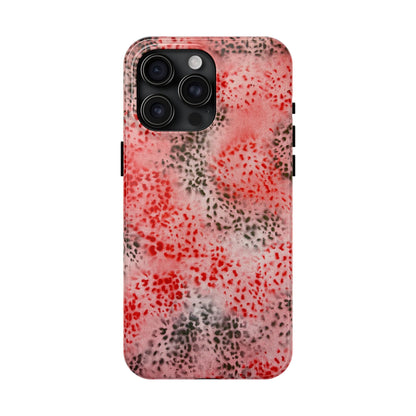 "red cheetah" airbrush iPhone case