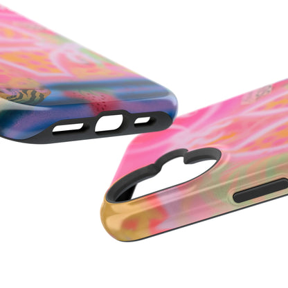 MagSafe "santa monica strawberry" airbrush iPhone case