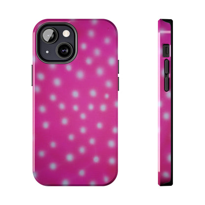 "bubblegum polka dot" airbrush iPhone case