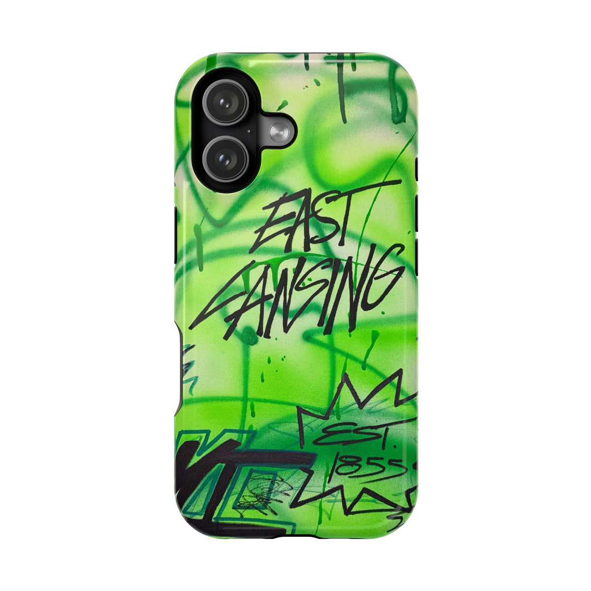 MagSafe "east lansing, mi" airbrush iPhone case