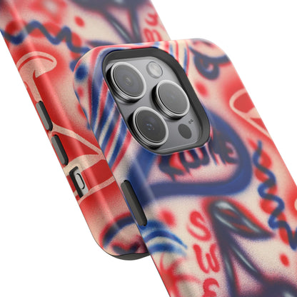 MagSafe „Kiss me“ Airbrush iPhone-Hülle