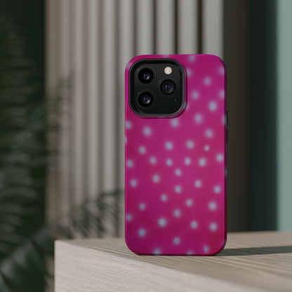 MagSafe "bubblegum polka dot" airbrush iPhone case