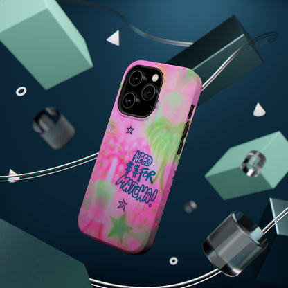 MagSafe "need $$ for matcha" airbrush iPhone case
