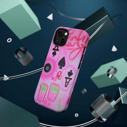 MagSafe "lucky ace" airbrush iPhone case
