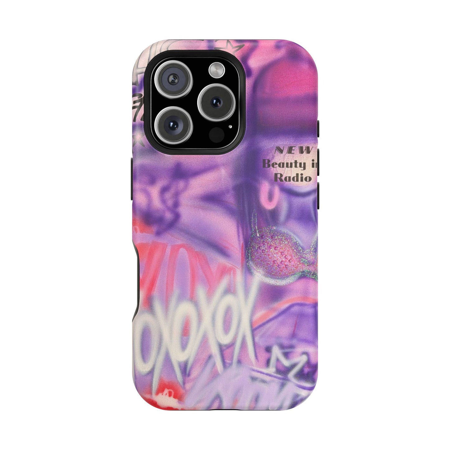 MagSafe "mic check" airbrush iPhone case