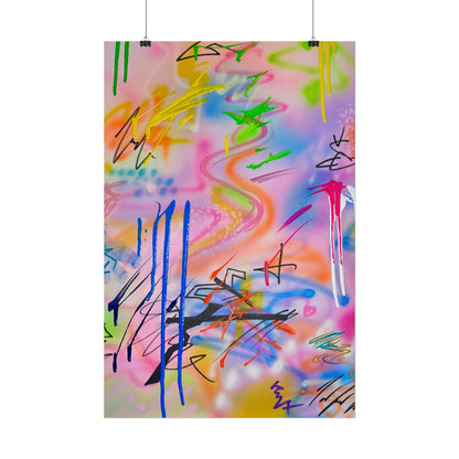 "neon haze" airbrush rolled print