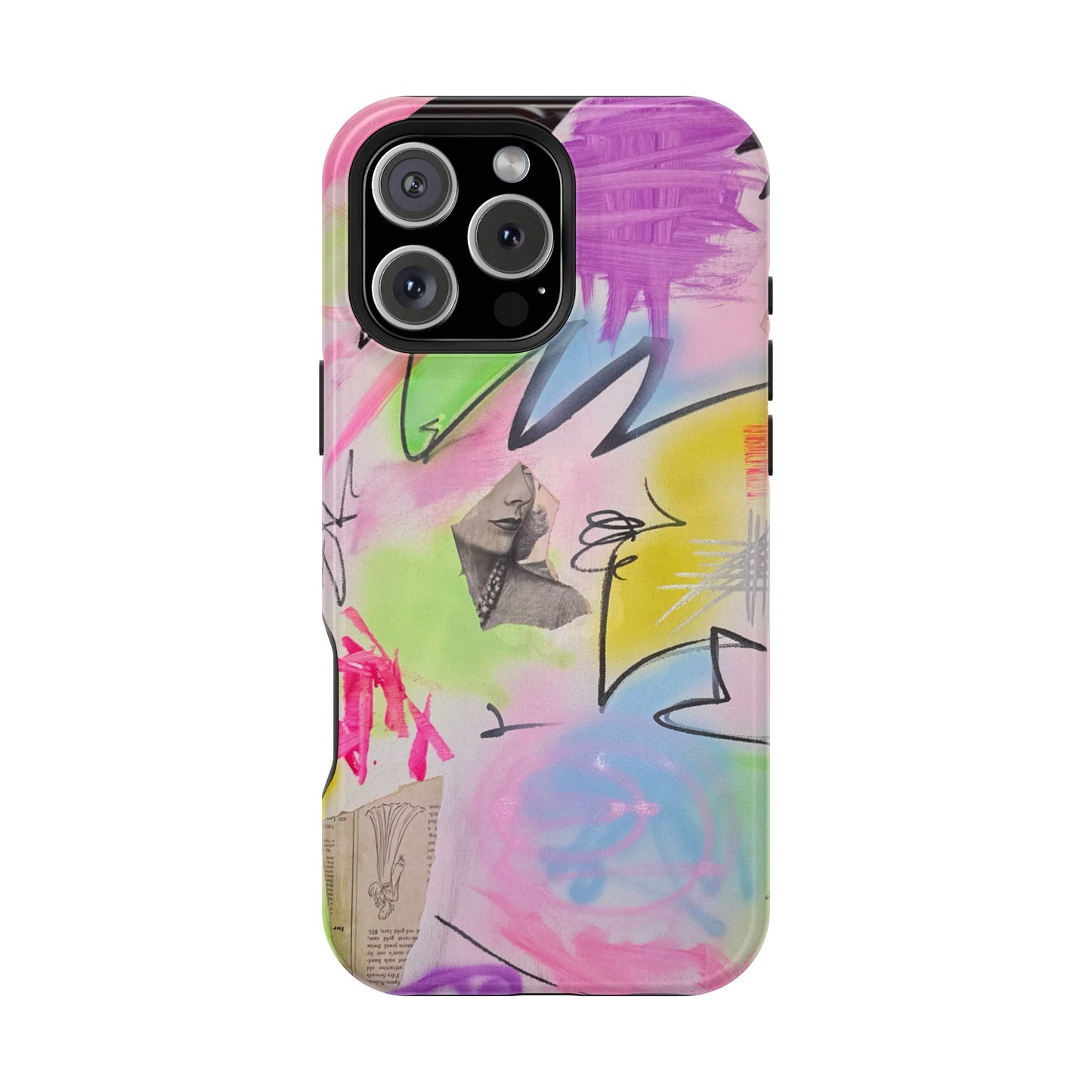 MagSafe "pastel static" airbrush iPhone case