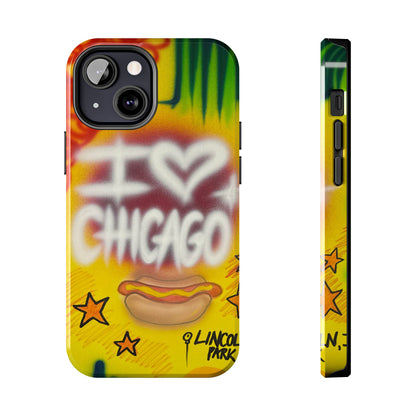 "chicago" airbrush iPhone case
