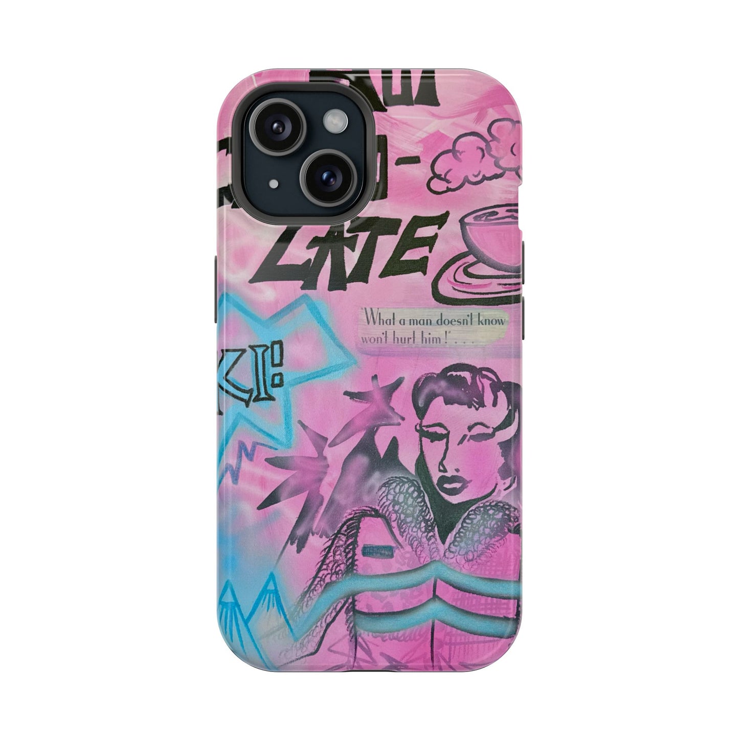 MagSafe "avant le ski" airbrush iPhone case