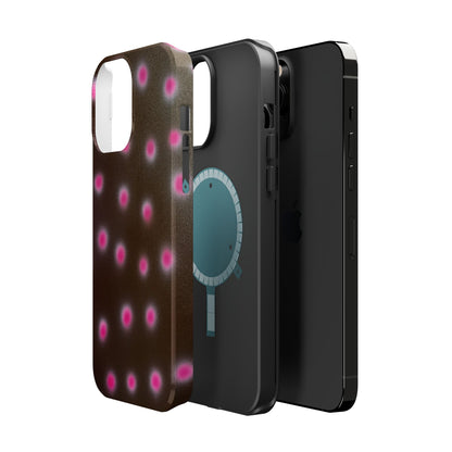 MagSafe "cherry mocha polka dot" airbrush iPhone case