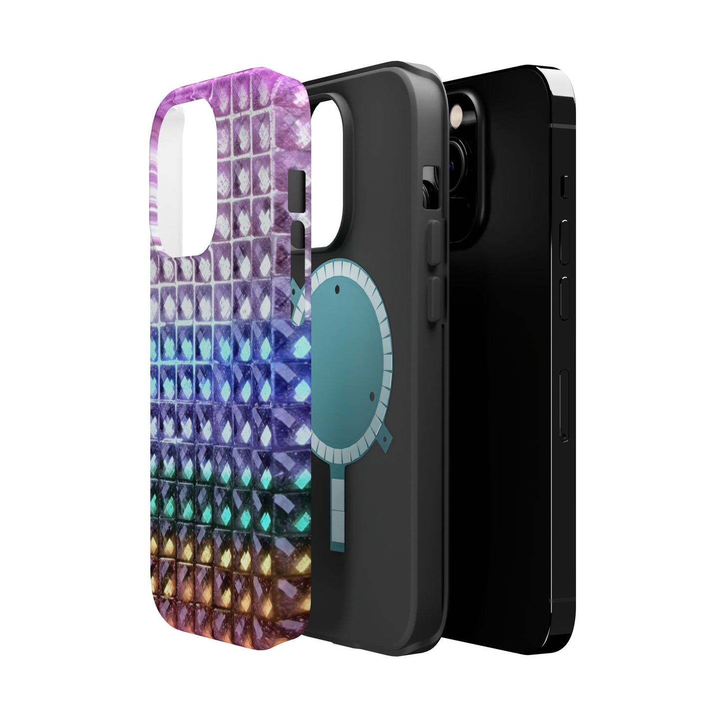 MagSafe "multicolor studs" airbrush iPhone case