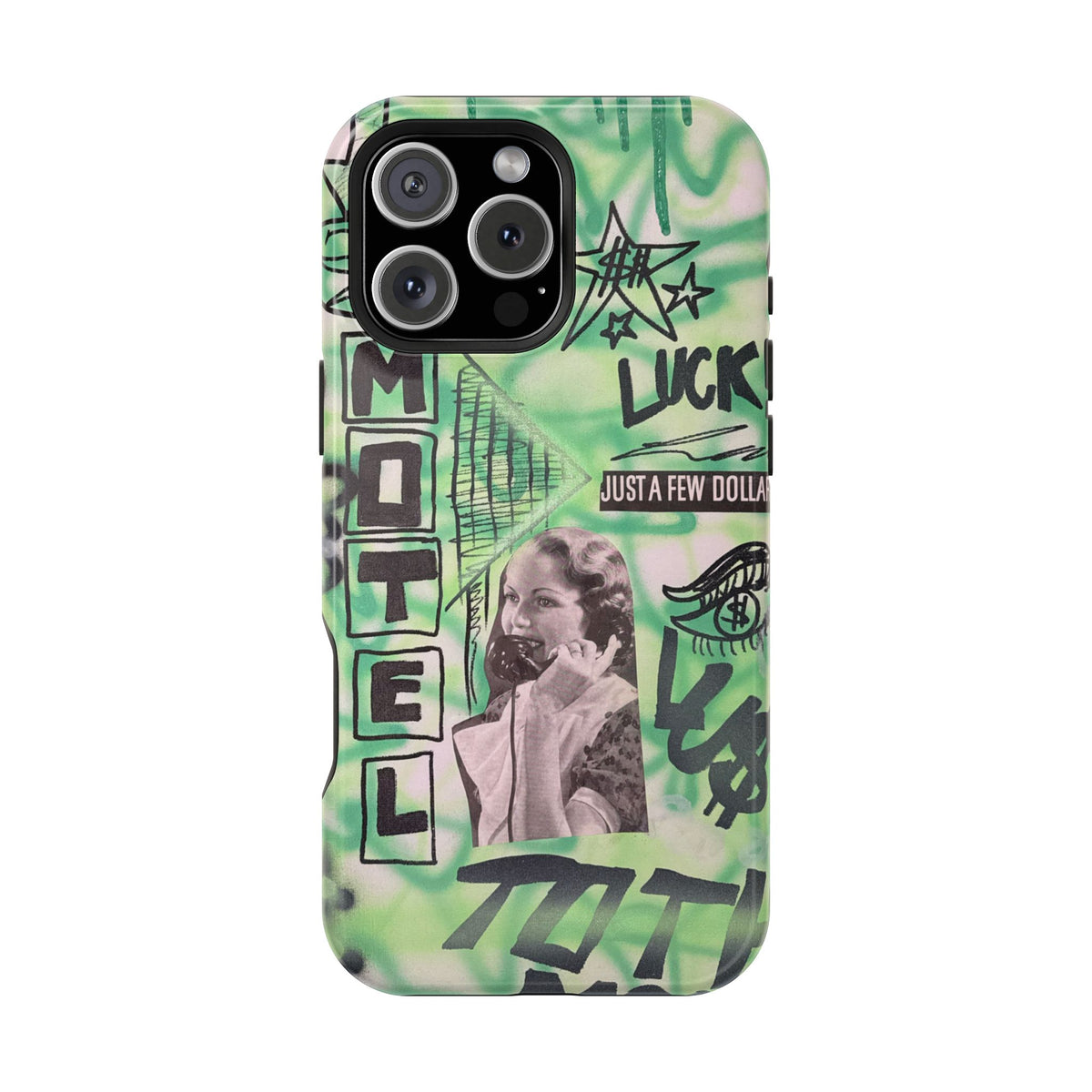 MagSafe "lust over luck" airbrush iPhone case