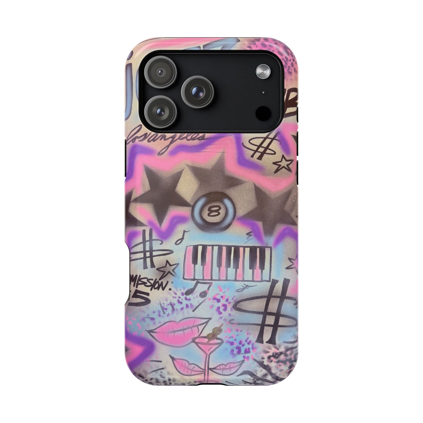 MagSafe "jazz club" airbrush iPhone case