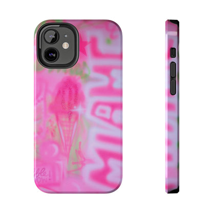 "sunset sorbet" airbrush iPhone case
